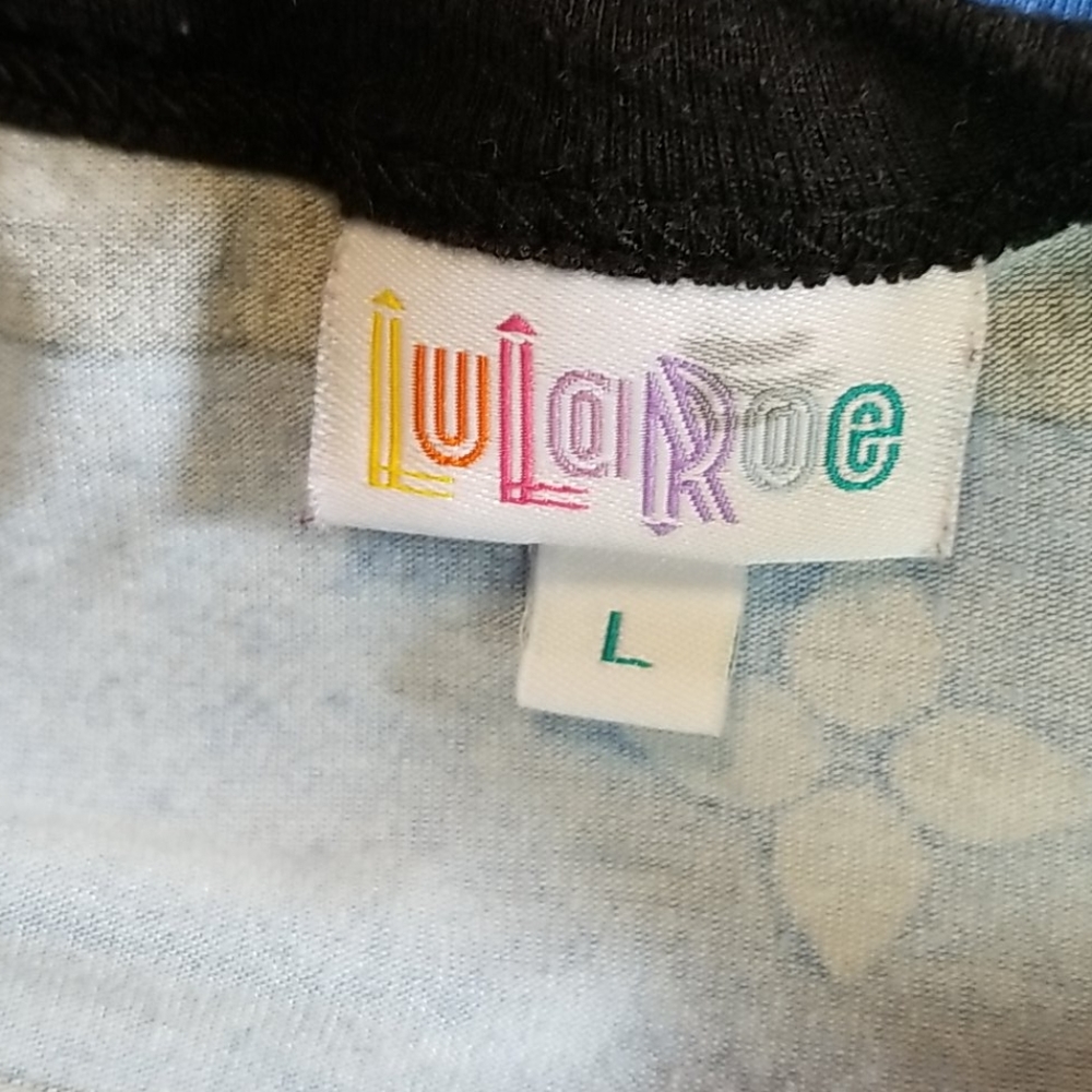Lularoe Randy Blue Black Top - Picture 4 of 4